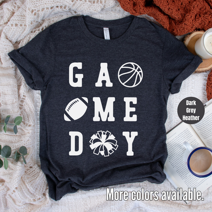 Game Day Basketball Football Cheer T-Shirt