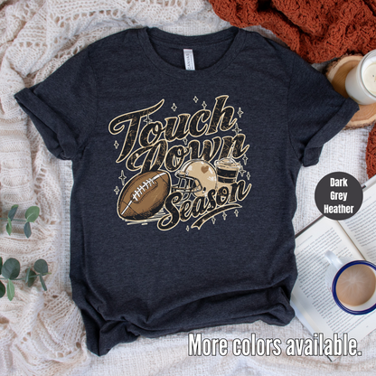 Touchdown Season Coffee And Football T-Shirt