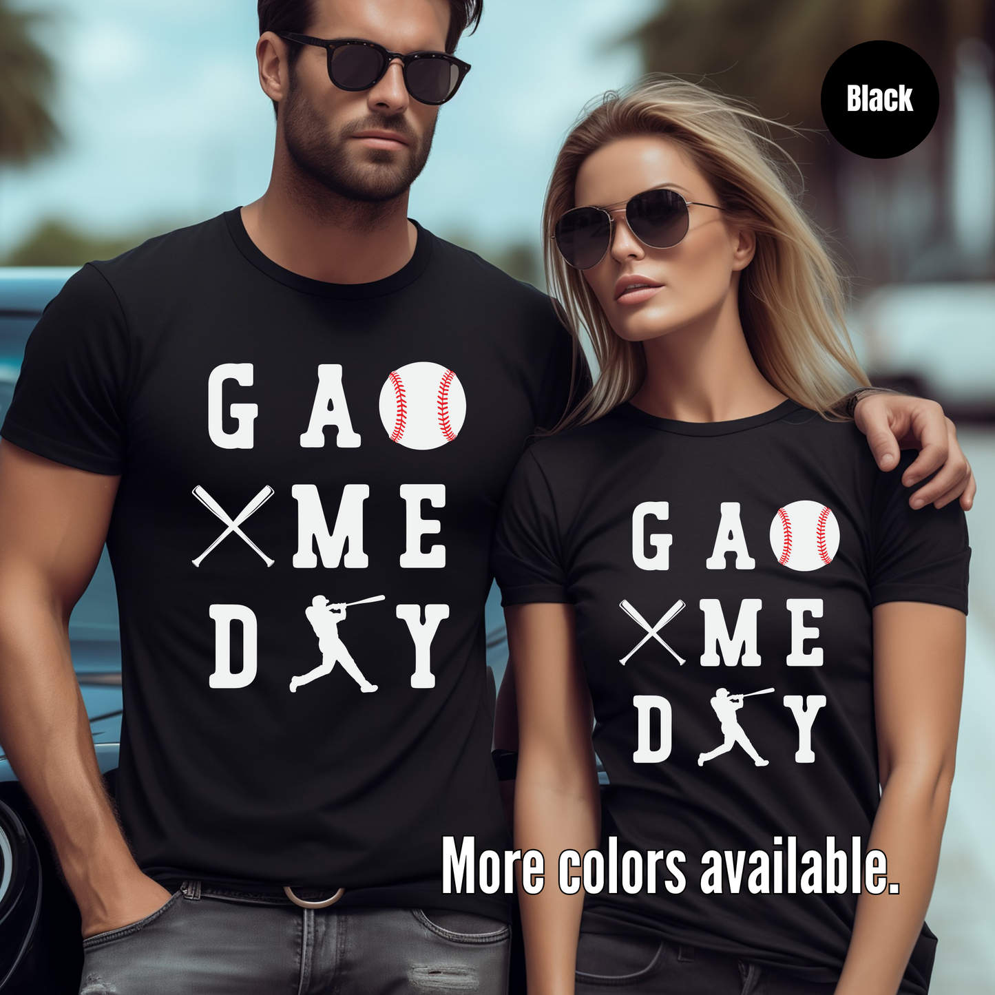 Game Day 3 x 3 White Lettering Softstyle T-Shirt