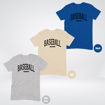 BASEBALL 24/7 Black Lettering T-Shirt