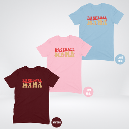 Baseball Mama Red & Gold T-Shirt