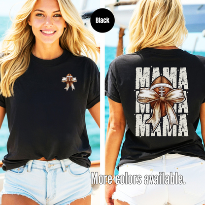 Coquette Football Mama T-Shirt