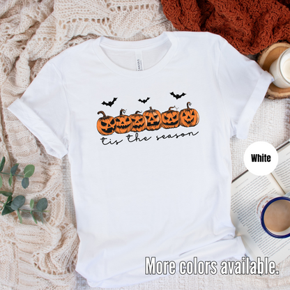 Tis The Season Pumpkins And Bats T-Shirt