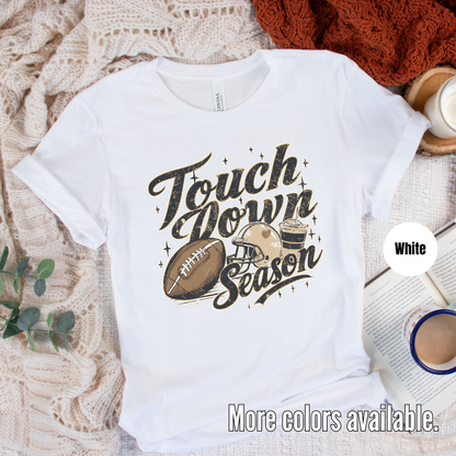 Touchdown Season Coffee And Football T-Shirt