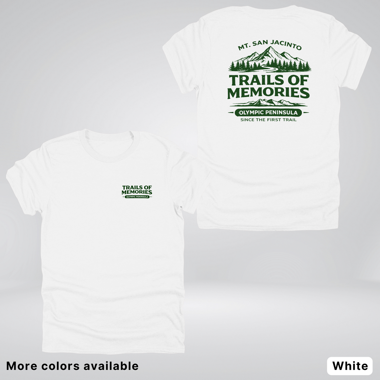 Mt. San Jacinto Trails of Memories T-Shirt – Olympic Peninsula Outdoor Graphic Tee