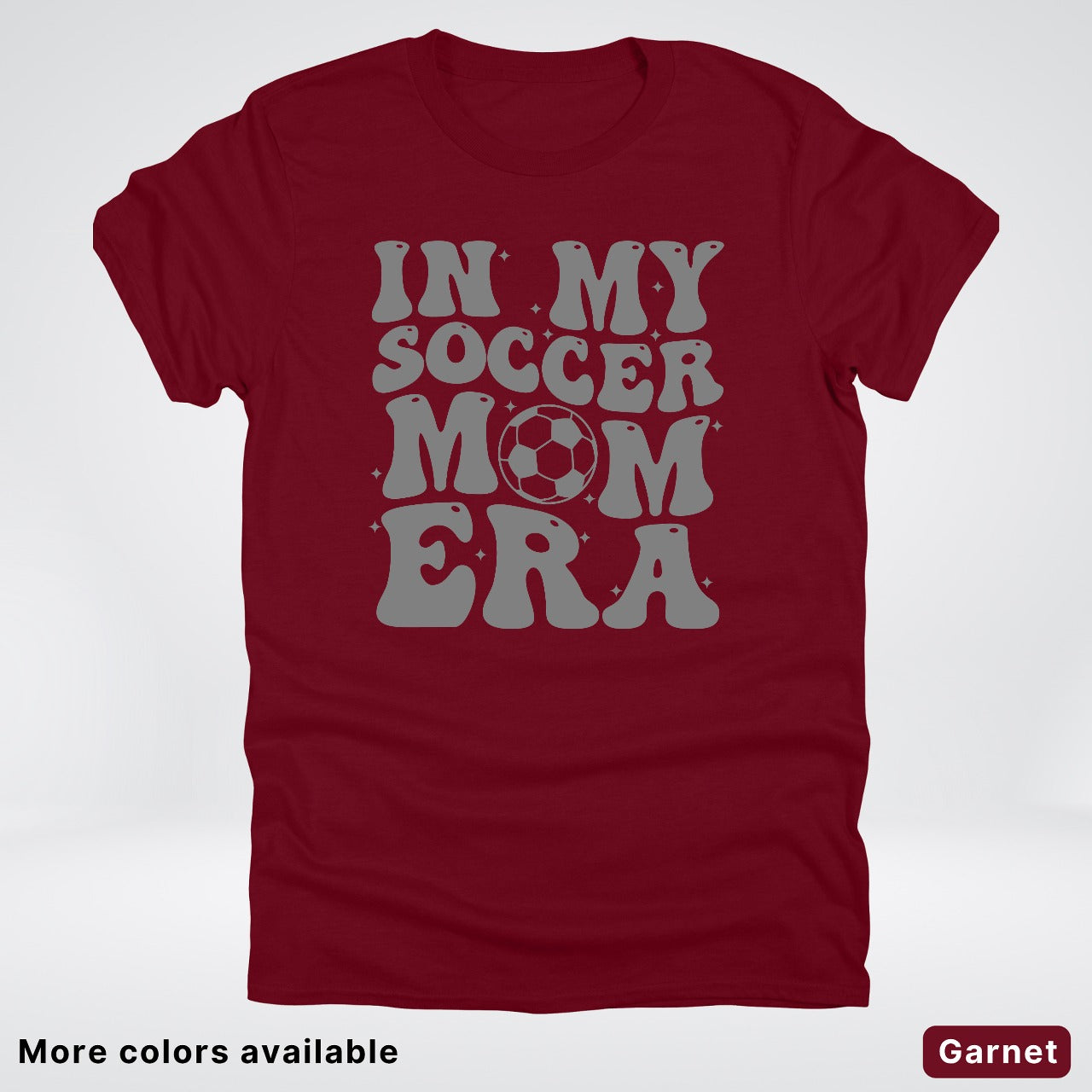 In My Soccer Mom Era – Gray Design - T-Shirt